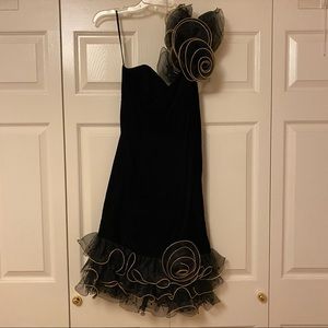Faviana Inc., New York velvet cocktail dress